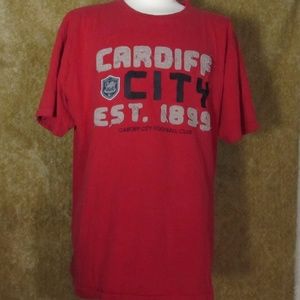 Single Stitch Cardiff City Size XL Shirt